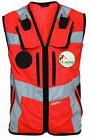 Gilet AID (ANPAS) - TRILIGHT - Rosso HV / Nero