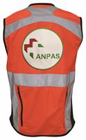 Gilet AID (ANPAS) - TRILIGHT - Rosso HV / Nero