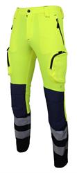 Pantalone ALPINE - TESSILSTRECH Microripstop - Giallo HV / Blu n