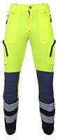 Pantalone ALPINE - TESSILSTRECH Microripstop - Giallo HV / Blu n