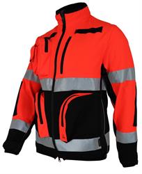 Giubbino SFER - TESSILSTRETCH Microripstop Rosso HV / Nero