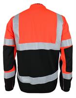 Giubbino SFER - TESSILSTRETCH Microripstop Rosso HV / Nero
