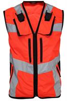 Gilet AID - TRILIGHT - Rosso HV / Nero