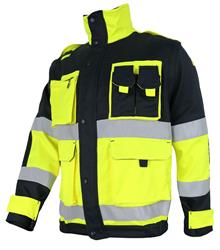 Giubbino SERIL - BARGYSTRETCH Ripstop - Blu Notte / Giallo HV