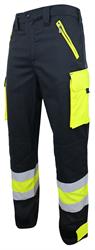Pantalone SERIL - BARGYSTRETCH Ripstop - Blu Notte / Giallo
