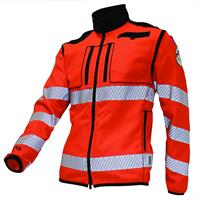 Giubbino ELIOTH - CUBESTRETCH Microripstop - Rosso HV / Nero