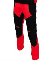 Pantalone AXEL - TESSILSTRETCH Microripstop - Rosso HV / Nero