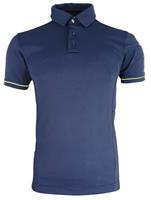 Polo M/C KEN - PIQUET VISIBILY - Blu Notte / Giallo HV