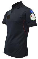Polo TYR JUNIOR - PIQUET VISIBILITY -Nero / Nero