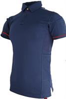 Polo M/C KEN - PIQUET VISIBILY - Blu Notte / Rosso HV