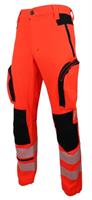 Pantalone SKAT - CUBESTRETCH 2.0  Microripstop- Rosso HV /Nero
