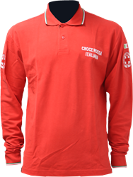 Polo M/L MULTIFUNZIONE CROCE ROSSA - Rosso