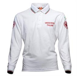 Polo M/L MULTIFUNZIONE CROCE ROSSA - Bianco