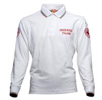 Polo M/L MULTIFUNZIONE CROCE ROSSA - Bianco