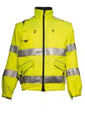 Giubbino ARIE - BARGYSTRETCH Ripstop - Giallo HV / Blu Nott