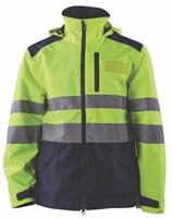 Outshell SILU PF - RAINTEX2L-PU - Giallo HV / Blu Navy
