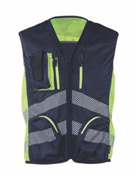 Gilet GIN  - TRILIGHT  - Blu Notte / Giallo HV