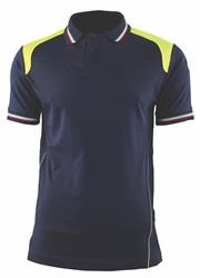 Polo M/C PROXY - Jersey BIRGY - Blu Notte / Giallo HV