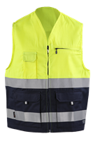 Gilet KILIAN - TRIVAL - Giallo HV / Blu Navy