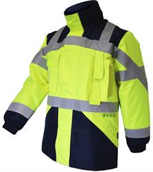 Giaccone MILS PT - DECA2L-PU - Giallo HV / Blu Navy