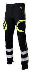 Pantalone ALYA - BARGYSTRETCH Ripstop - Nero / Giallo HV