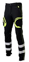 Pantalone ALYA - BARGYSTRETCH Ripstop - Nero / Giallo HV